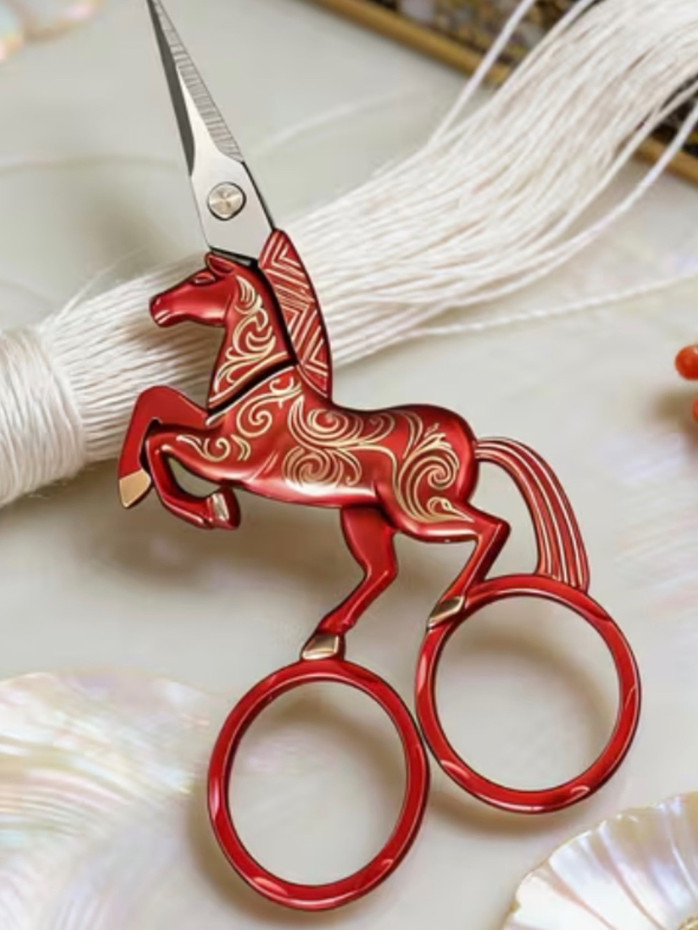NWOT Horsey Craft /Sewing Scissors 7” long